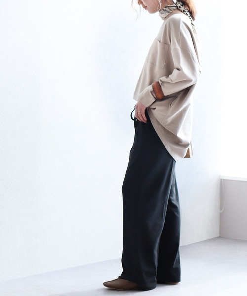 reca（レカ）の「大人のリラックスパンツ（その他パンツ・レディース・ブラック/ベージュ/ブルー/グリーン系その他/ライトグレー/アイボリー・FREE）」の7枚目の写真