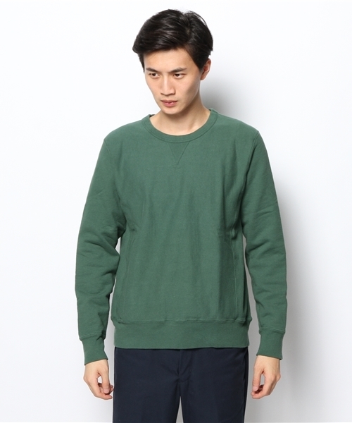Denime(ドゥニーム)の「BASIC SWEAT CREW NECK(スウェット・メンズ・ネイビー/グレー/グリーン・LARGE/SMALL/MEDIUM)」の4枚目の写真