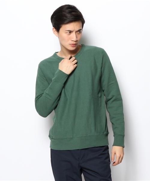 Denime(ドゥニーム)の「BASIC SWEAT CREW NECK(スウェット・メンズ・ネイビー/グレー/グリーン・LARGE/SMALL/MEDIUM)」の15枚目の写真
