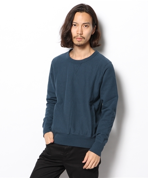 Denime(ドゥニーム)の「BASIC SWEAT CREW NECK(スウェット・メンズ・ネイビー/グレー/グリーン・LARGE/SMALL/MEDIUM)」の10枚目の写真