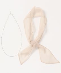 LOWRYS FARM | ２Ｐシフォン＊ショートネックレス　879792(ネックレス)