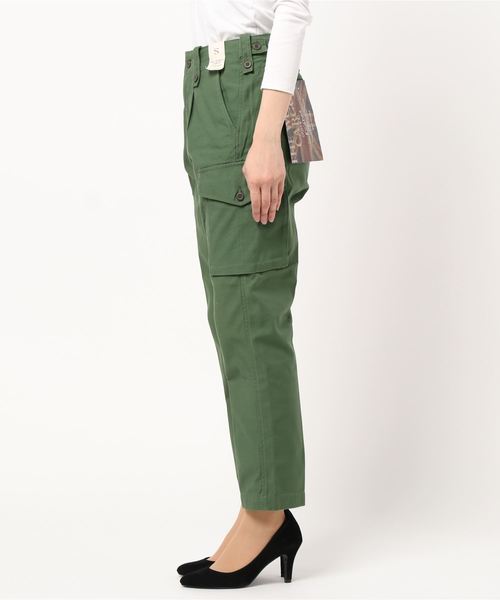 BACK NUMBER(バックナンバー)の「【BACK NUMBER】「THE WORLD CARGO」 コンバットトラウザーカーゴパンツ(カーゴパンツ・レディース・オリーブ・L/M/S)」の2枚目の写真