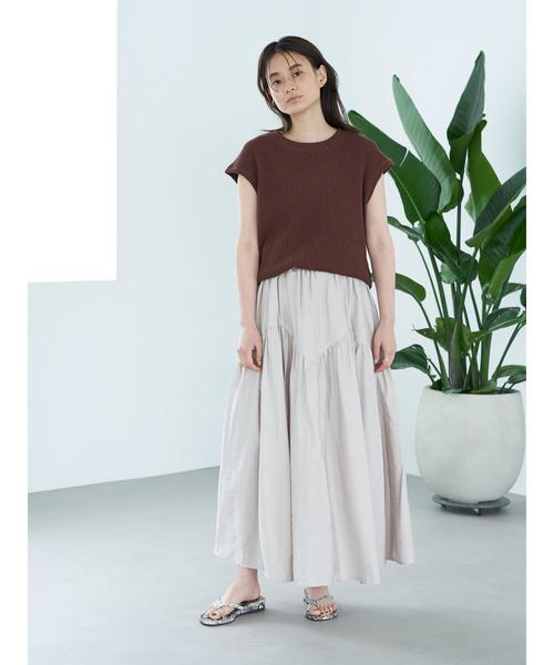 AMERICAN HOLIC（アメリカンホリック）の「ジグザグギャザーロングスカート　＊〇（スカート・レディース・モカ/カーキ/ブラック/グレイッシュベージュ・FREE）」の11枚目の写真