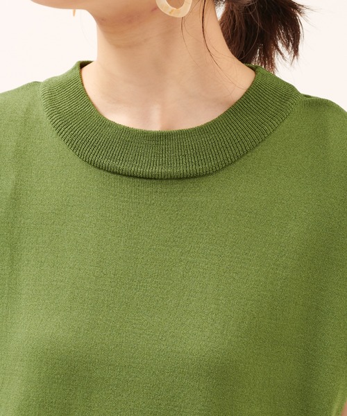 natural couture（ナチュラルクチュール）の「サイドタックノースリニット（ニット/セーター・レディース・ベージュ/ブラウン/ブルー/グリーン・FREE）」の14枚目の写真