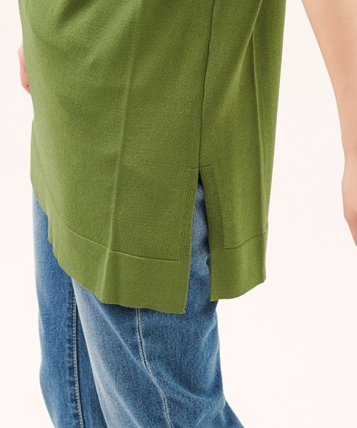 natural couture（ナチュラルクチュール）の「サイドタックノースリニット（ニット/セーター・レディース・ベージュ/ブラウン/ブルー/グリーン・FREE）」の20枚目の写真