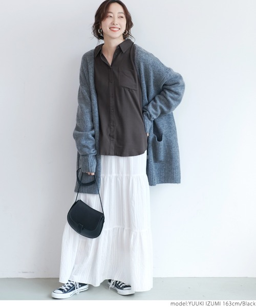 coca(coca)(コカ)の「シンプルブラウス(シャツ/ブラウス・レディース・ホワイト/ブラック・ONE SIZE)」の12枚目の写真