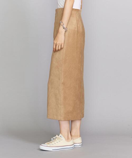 BEAUTY&YOUTH UNITED ARROWS(ビューティーアンドユースユナイテッドアローズ)の「BY フェイクスエードハイウエストタイトスカート(スカート・レディース・オリーブ/ダークブラウン/ベージュ・LARGE/SMALL/MEDIUM)」の8枚目の写真