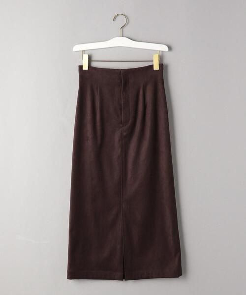 BEAUTY&YOUTH UNITED ARROWS(ビューティーアンドユースユナイテッドアローズ)の「BY フェイクスエードハイウエストタイトスカート(スカート・レディース・オリーブ/ダークブラウン/ベージュ・LARGE/SMALL/MEDIUM)」の14枚目の写真