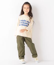 SHIPS any | 【SHIPSany別注】MONMIMI:プリント ロングスリーブTシャツ/ロンT 110-140cm <KIDS>(Tシャツ/カットソー)