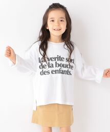 SHIPS any | 【SHIPSany別注】MONMIMI:プリント ロングスリーブTシャツ/ロンT 110-140cm <KIDS>(Tシャツ/カットソー)