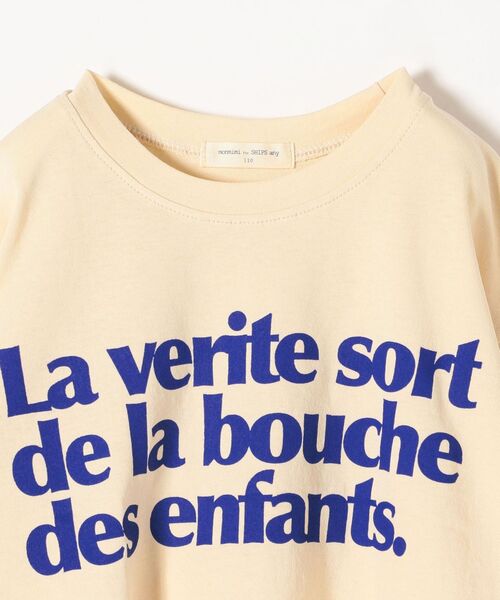 SHIPS any(シップス エニィ)の「【SHIPSany別注】MONMIMI:プリント ロングスリーブTシャツ/ロンT 110-140cm <KIDS>(Tシャツ/カットソー・キッズ・ホワイト/ベージュ・110/120/130/140)」の9枚目の写真
