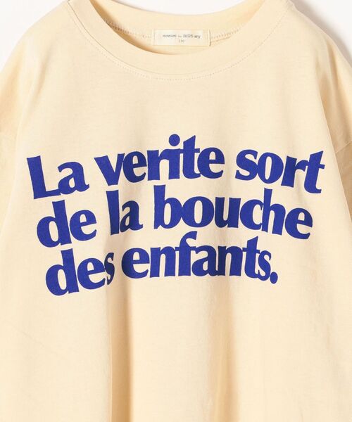 SHIPS any(シップス エニィ)の「【SHIPSany別注】MONMIMI:プリント ロングスリーブTシャツ/ロンT 110-140cm <KIDS>(Tシャツ/カットソー・キッズ・ホワイト/ベージュ・110/120/130/140)」の11枚目の写真