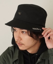 Keith Haring（キース・ヘリング）の「【 Keith Haring / キースヘリング 】 アート 刺繍 ロゴ バケット ハット（ハット）」