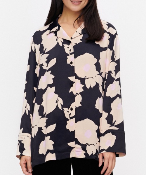 marimekko 花柄 クロップドシャツ marimekko 花柄 クロップドシャツ