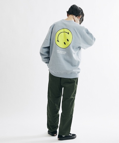 セール】【YOUTHLESS】ニコチャン トレーナー バック（スウェット