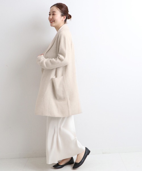 IENA（イエナ）の「Chess ストールカラー カーディガン◆（カーディガン/ボレロ・レディース・チャコールグレー/ベージュ系その他・FREE）」の19枚目の写真