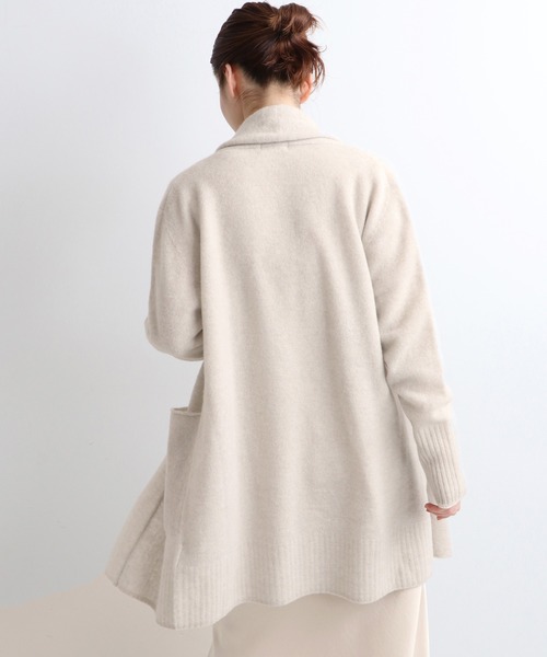 IENA（イエナ）の「Chess ストールカラー カーディガン◆（カーディガン/ボレロ・レディース・チャコールグレー/ベージュ系その他・FREE）」の8枚目の写真