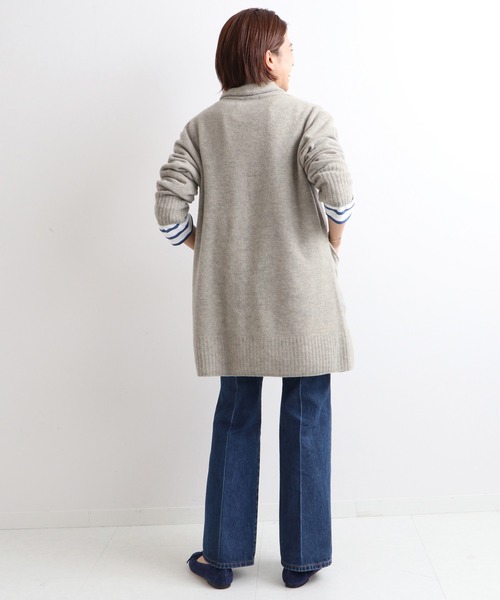 IENA（イエナ）の「Chess ストールカラー カーディガン◆（カーディガン/ボレロ・レディース・チャコールグレー/ベージュ系その他・FREE）」の20枚目の写真