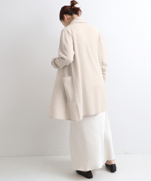 IENA（イエナ）の「Chess ストールカラー カーディガン◆（カーディガン/ボレロ・レディース・チャコールグレー/ベージュ系その他・FREE）」の21枚目の写真