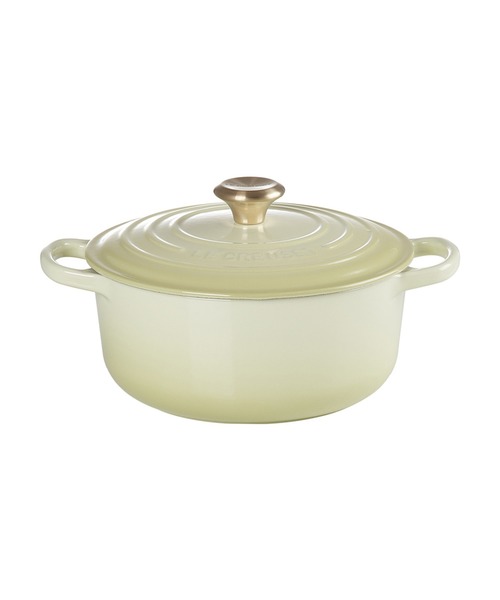 Le Creuset（ルクルーゼ）の「シグニチャー ココット・ロンド 20cm ワサビ (ライトゴールドツマミ)（キッチンツール）」 - WEAR