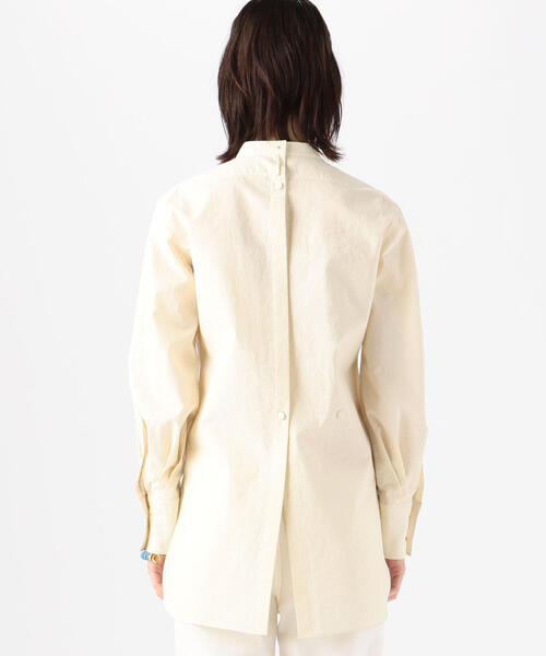 MACPHEE（マカフィー）の「タッサーピケ ボザムチュニックシャツ（シャツ/ブラウス・レディース・イエロー/ライトベージュ/ネイビー・36）」の11枚目の写真