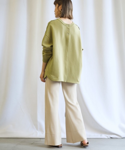 select MOCA（セレクトモカ）の「2021 SS センターラインフレアスプリングニットパンツ（その他パンツ・レディース・ブラック/ベージュ/アイボリー・FREE）」の16枚目の写真