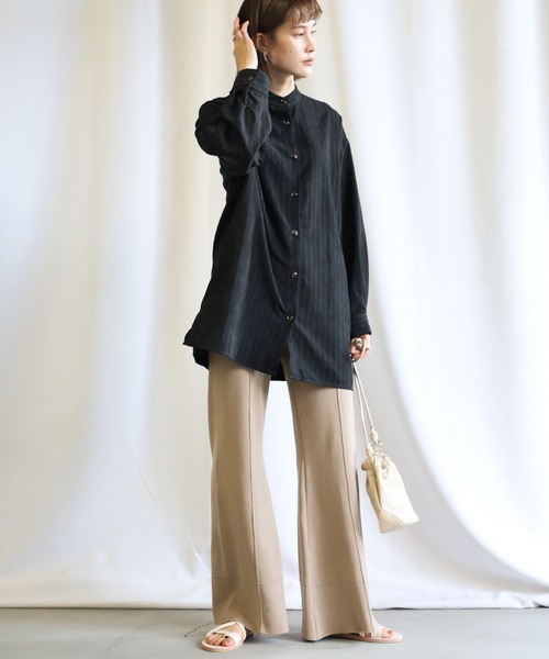 select MOCA（セレクトモカ）の「2021 SS センターラインフレアスプリングニットパンツ（その他パンツ・レディース・ブラック/ベージュ/アイボリー・FREE）」の19枚目の写真