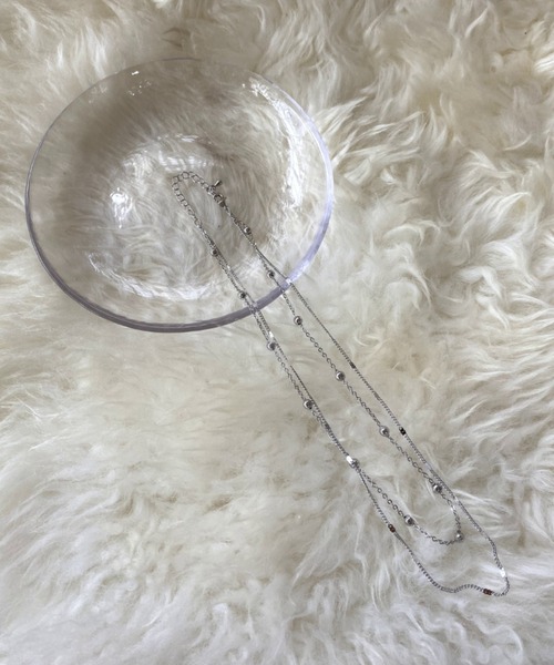 iso（イソ）の「レイヤードボールチェーンネックレス（ネックレス・レディース・シルバー/ゴールド・FREE）」の7枚目の写真