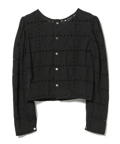 Ray BEAMS（レイビームス）の「Ray BEAMS / カットワーク クロップド ブラウス（シャツ/ブラウス・レディース・ホワイト/ブラック・1/0）」の14枚目の写真