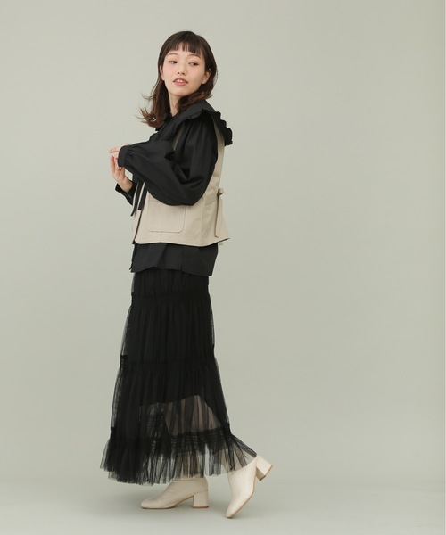 sakishimatokyo(サキシマトーキョー)の「【ZOZO限定】サキシマamp「ダブルボタンベスト」(ベスト・レディース・グレイッシュベージュ/ブラック/ライトグリーン・FREE)」の15枚目の写真