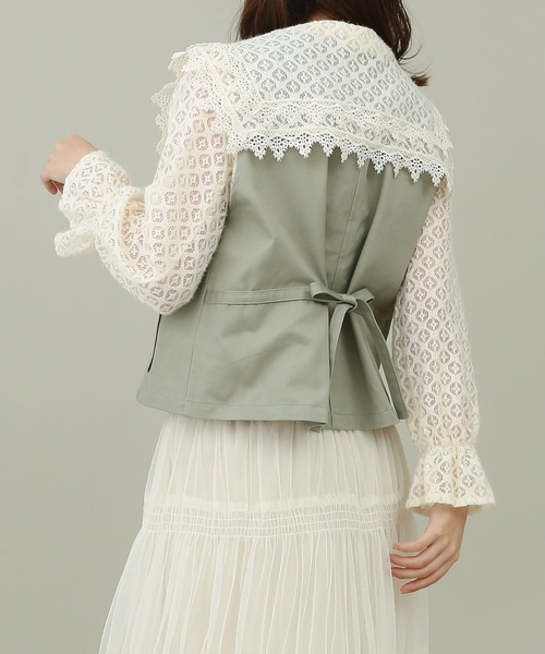 sakishimatokyo(サキシマトーキョー)の「【ZOZO限定】サキシマamp「ダブルボタンベスト」(ベスト・レディース・グレイッシュベージュ/ブラック/ライトグリーン・FREE)」の11枚目の写真