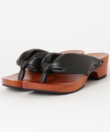 mizutori 水鳥工業 hitete ハイテテ ヒールのある下駄 ヒール高 4.5cm