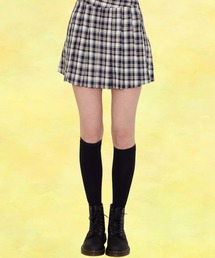 『LUV IS TRUE/ラブ イズ トゥルー』SZ CHECK SET UP SKIRT/ チェック柄 ミニスカート(ITZY, GIRL FRIEND,TWICE等着用)
