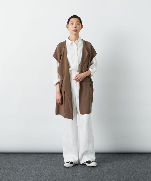 Loisir ロワズィール のファッション ベスト 2wayロングジレ ベスト 定番の中古商品 の ベスト