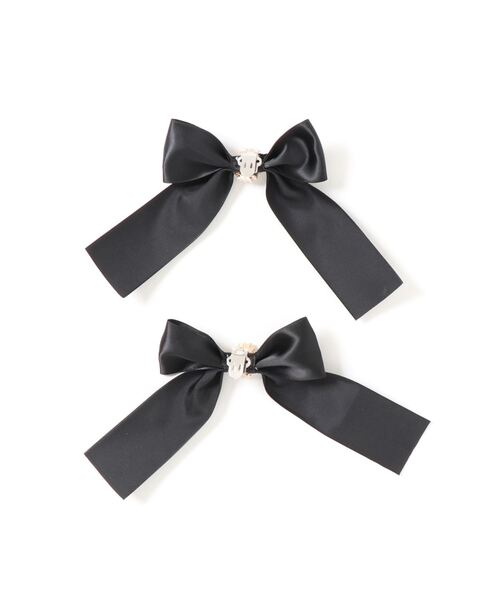 Ank Rouge(アンクルージュ)の「ビジューリボン付スニーカー(スニーカー・レディース・アイボリー/ピンク/ブラック・L/M)」の4枚目の写真