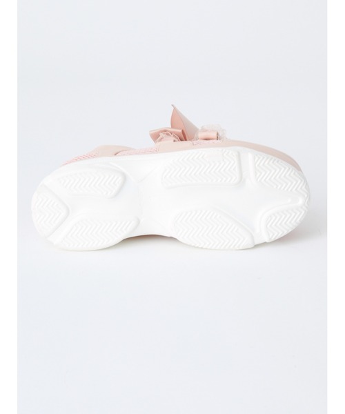 Ank Rouge(アンクルージュ)の「ビジューリボン付スニーカー(スニーカー・レディース・アイボリー/ピンク/ブラック・L/M)」の12枚目の写真