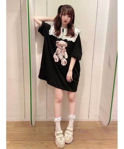 Ank Rouge(アンクルージュ)の「ビジューリボン付スニーカー(スニーカー・レディース・アイボリー/ピンク/ブラック・L/M)」の17枚目の写真