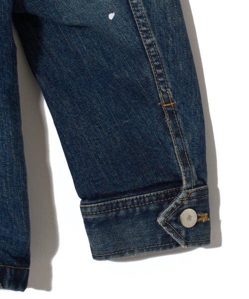 CRIMIE（クライミー）の「BORN RUDE GARAGE STRETCH SELVEDGE DENIM JACKET（デニムジャケット・メンズ・ブラック/インディゴブルー・XXL/S/L/XL/M）」の8枚目の写真