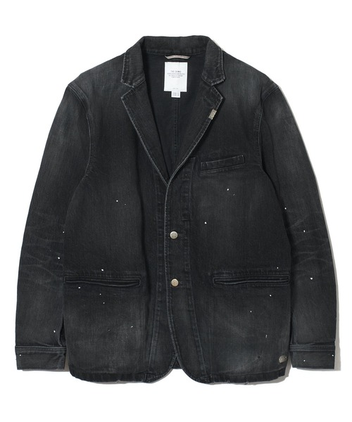 CRIMIE（クライミー）の「BORN RUDE GARAGE STRETCH SELVEDGE DENIM JACKET（デニムジャケット・メンズ・ブラック/インディゴブルー・XXL/S/L/XL/M）」の15枚目の写真