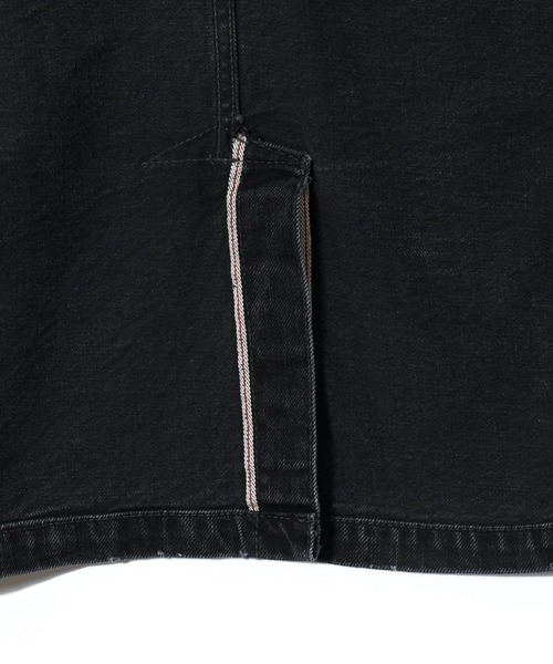 CRIMIE（クライミー）の「BORN RUDE GARAGE STRETCH SELVEDGE DENIM JACKET（デニムジャケット・メンズ・ブラック/インディゴブルー・XXL/S/L/XL/M）」の18枚目の写真