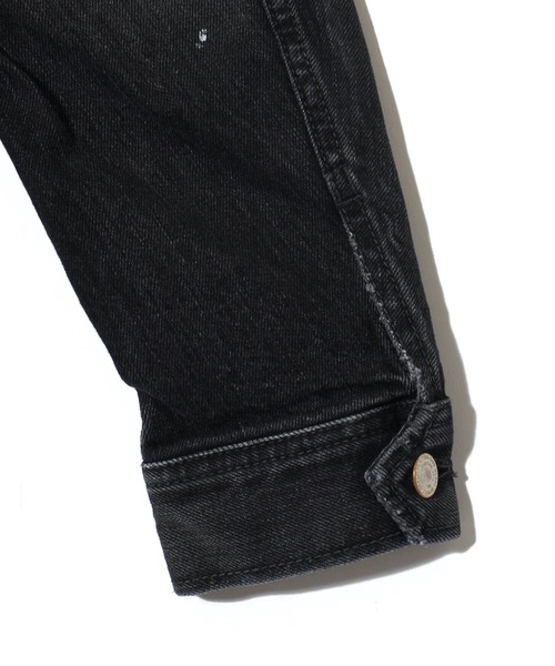 CRIMIE（クライミー）の「BORN RUDE GARAGE STRETCH SELVEDGE DENIM JACKET（デニムジャケット・メンズ・ブラック/インディゴブルー・XXL/S/L/XL/M）」の19枚目の写真
