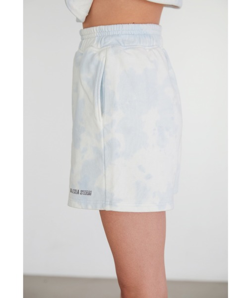 ALEXIA STAM（アリシアスタン）の「Logo Tie Dye Sweat Shorts/ ロゴタイダイスウェットショーツ（スウェットパンツ・レディース・ブルー/ベージュ・S/M）」の7枚目の写真