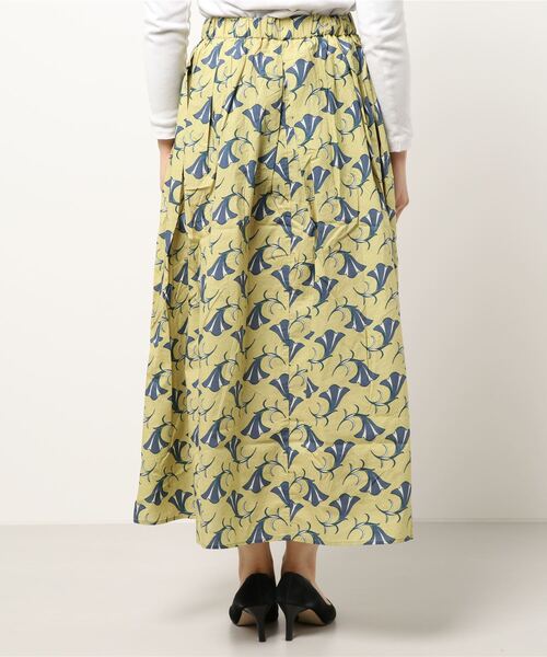 Lugnoncure（ルノンキュール）の「アフリカン柄スカート（スカート・レディース・ダークブラウン/イエロー/ブルー・ﾌﾘ-）」の5枚目の写真