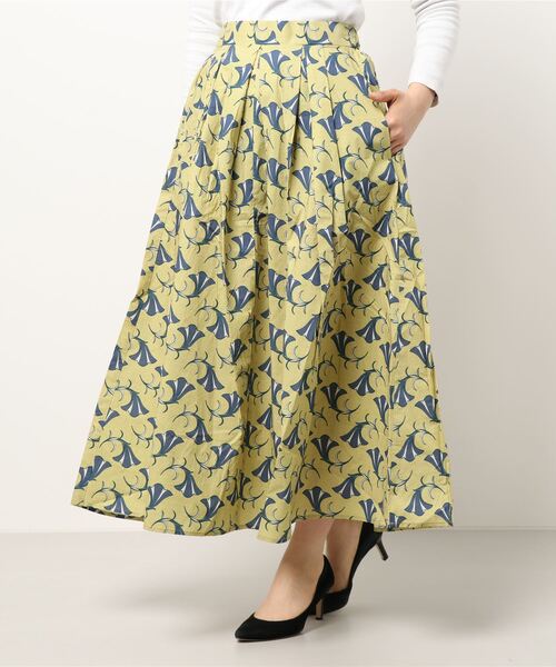 Lugnoncure（ルノンキュール）の「アフリカン柄スカート（スカート・レディース・ダークブラウン/イエロー/ブルー・ﾌﾘ-）」の7枚目の写真