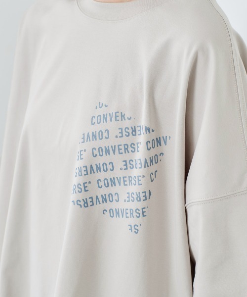 CONVERSE(コンバース)の「【CONVERSE】シルケット ビッグドロップTee(Tシャツ/カットソー・レディース・グレー/ブラウン/チャコール・M)」の22枚目の写真