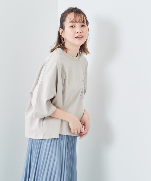 CONVERSE(コンバース)の「【CONVERSE】シルケット ビッグドロップTee(Tシャツ/カットソー・レディース・グレー/ブラウン/チャコール・M)」の17枚目の写真