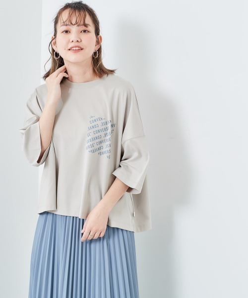 CONVERSE(コンバース)の「【CONVERSE】シルケット ビッグドロップTee(Tシャツ/カットソー・レディース・グレー/ブラウン/チャコール・M)」の18枚目の写真