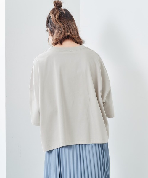 CONVERSE(コンバース)の「【CONVERSE】シルケット ビッグドロップTee(Tシャツ/カットソー・レディース・グレー/ブラウン/チャコール・M)」の19枚目の写真