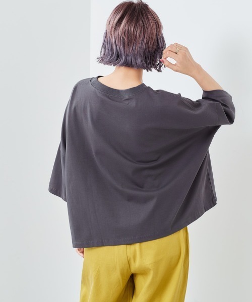 CONVERSE(コンバース)の「【CONVERSE】シルケット ビッグドロップTee(Tシャツ/カットソー・レディース・グレー/ブラウン/チャコール・M)」の12枚目の写真