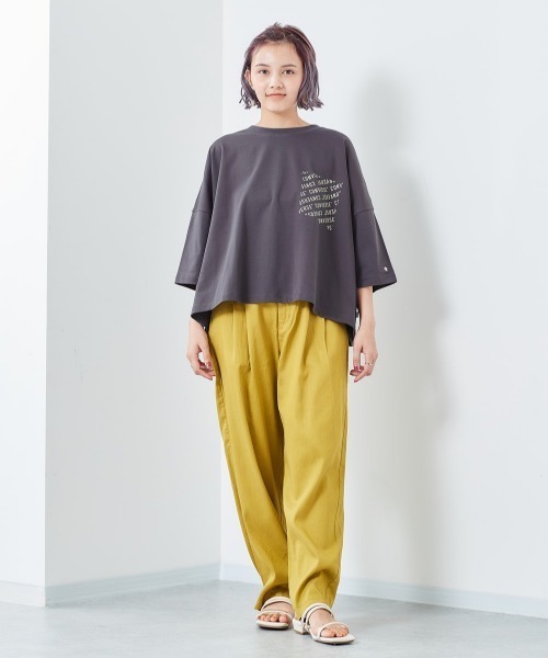 CONVERSE(コンバース)の「【CONVERSE】シルケット ビッグドロップTee(Tシャツ/カットソー・レディース・グレー/ブラウン/チャコール・M)」の13枚目の写真